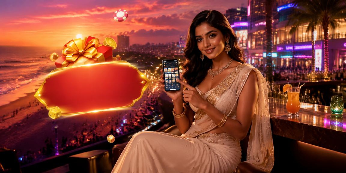 Mobile casino gaming scene in Chennai with traditional dress